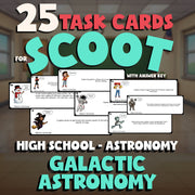 Galactic Astronomy SCOOT TASK CARDS Science Game - No Prep Astronomy Review