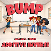 Additive Inverse BUMP Math Game - No Prep Grade 6 Review Activity