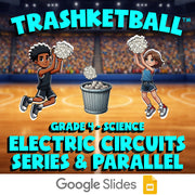 Electric Circuits Series & Parallel TRASHKETBALL Science Game - No Prep Grade 4