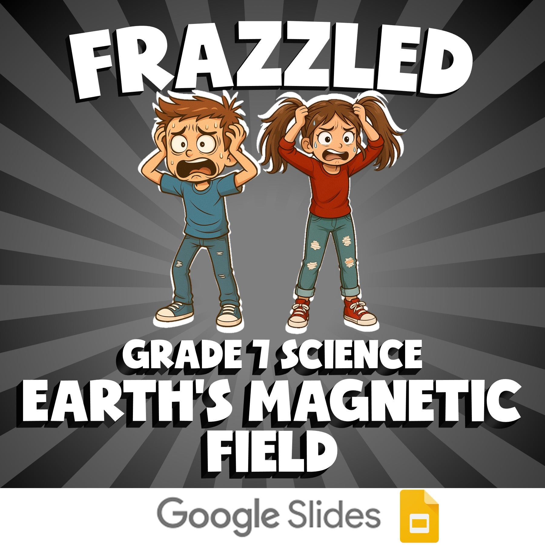 Earth's Magnetic Field FRAZZLED Science Game - No Prep Grade 7 Review Activity