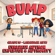 Evaluate Author Expertise & Authority BUMP ELA Game - No Prep Grade 10 Review