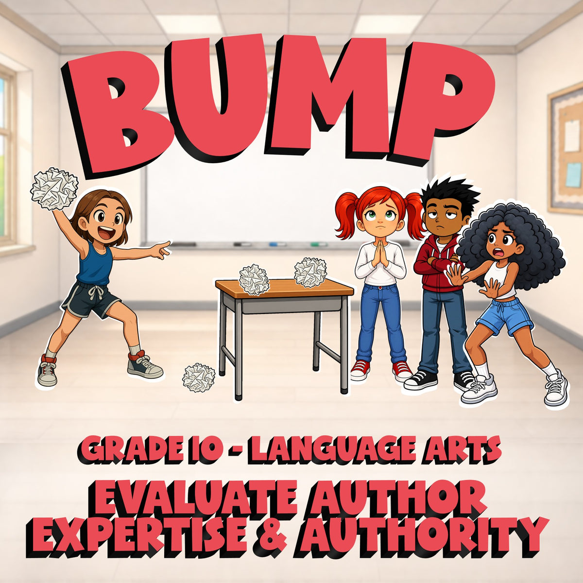 Evaluate Author Expertise & Authority BUMP ELA Game - No Prep Grade 10 Review
