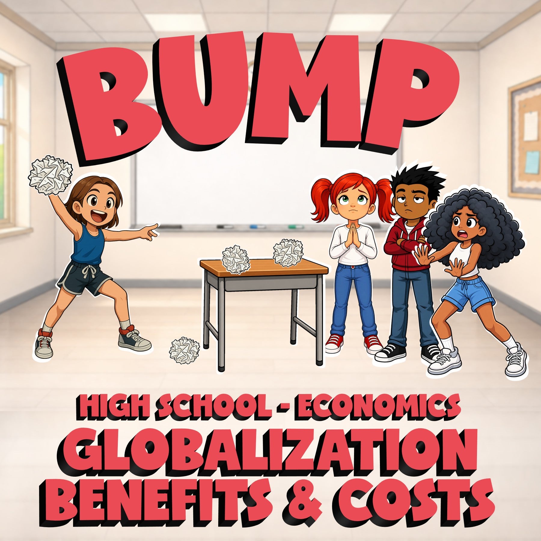 Globalization Benefits & Costs BUMP Economics Game - No Prep Review Activity
