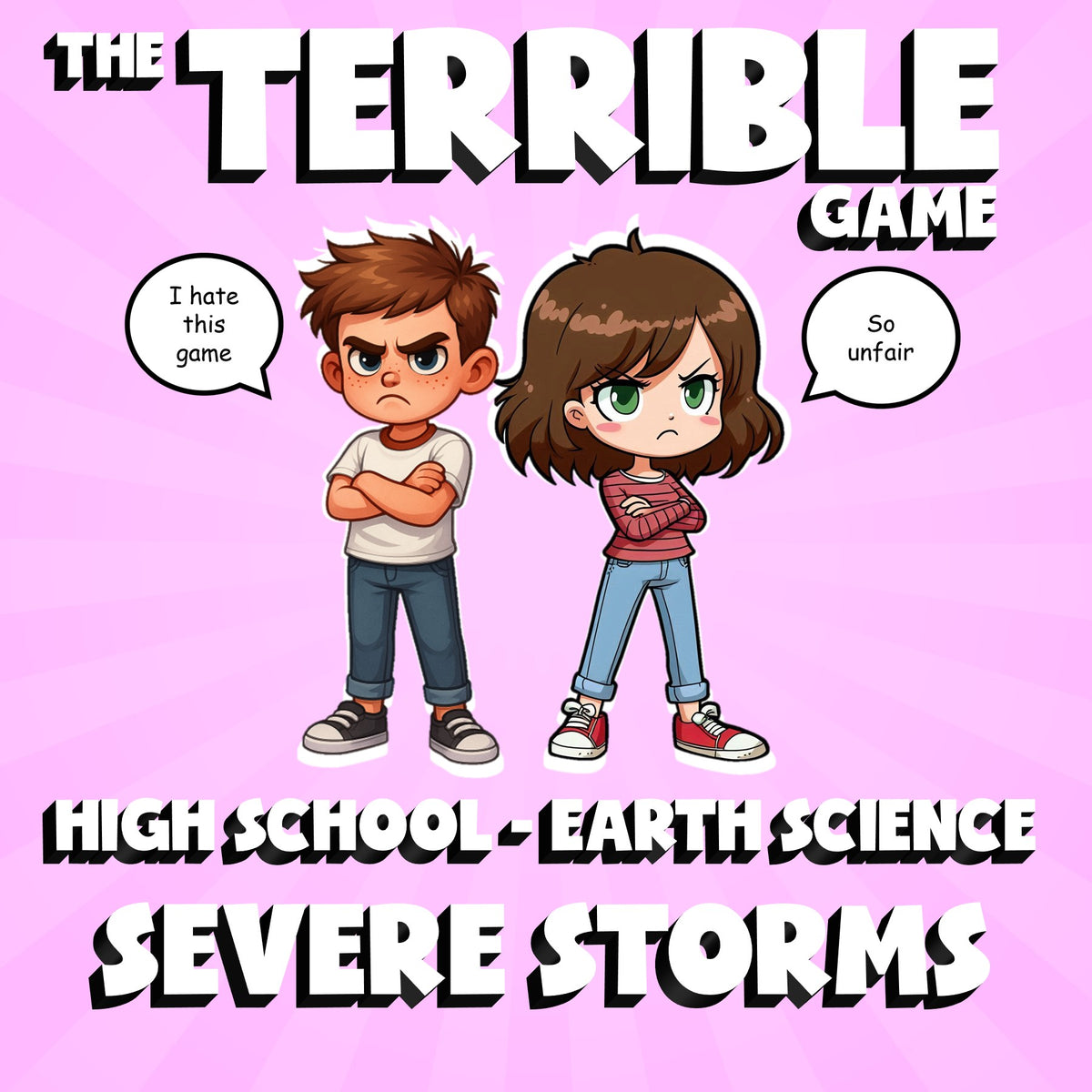 Severe Storms THE TERRIBLE GAME - No Prep Earth Science Review Activity