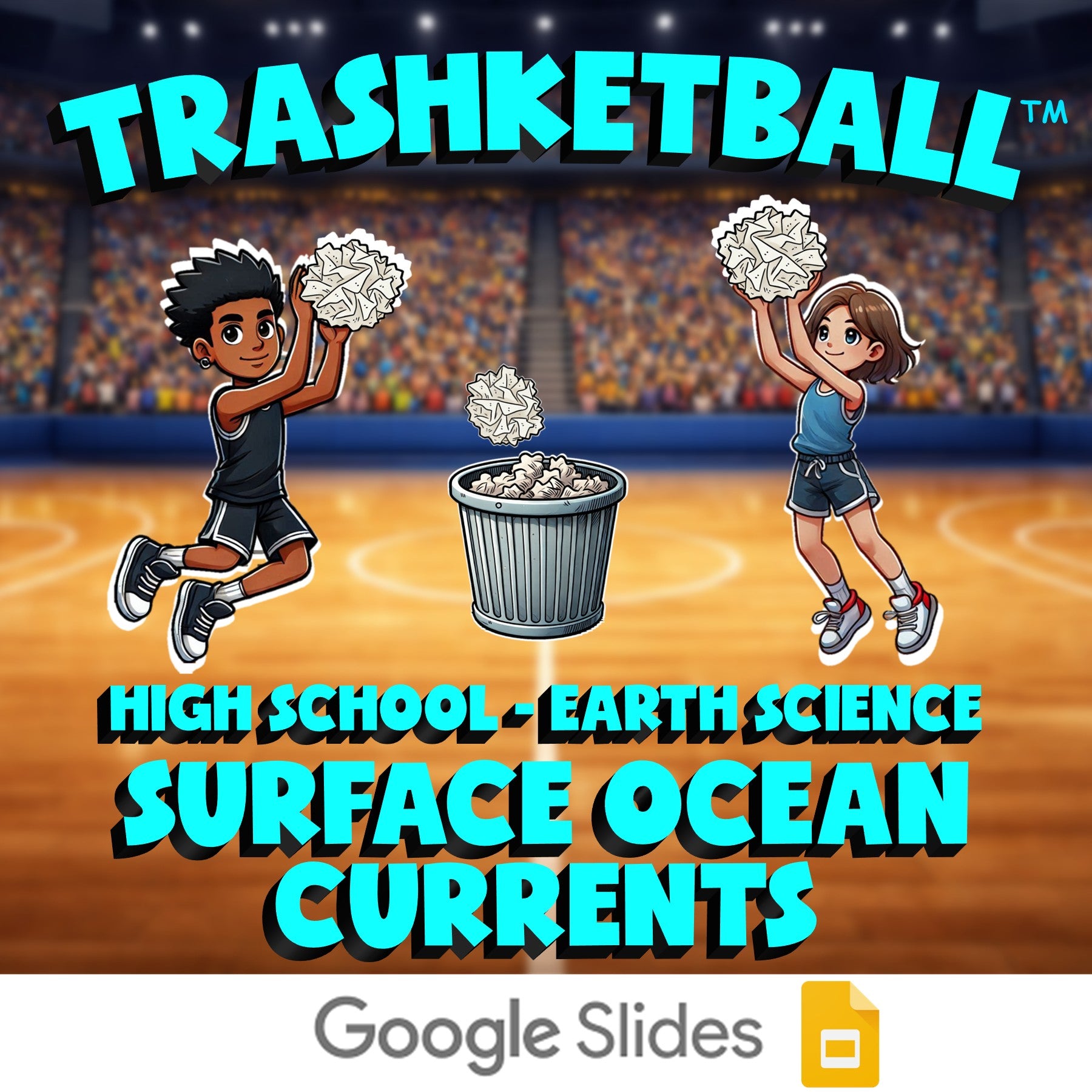 Surface Ocean Currents TRASHKETBALL Game - No Prep Earth Science Review Activity