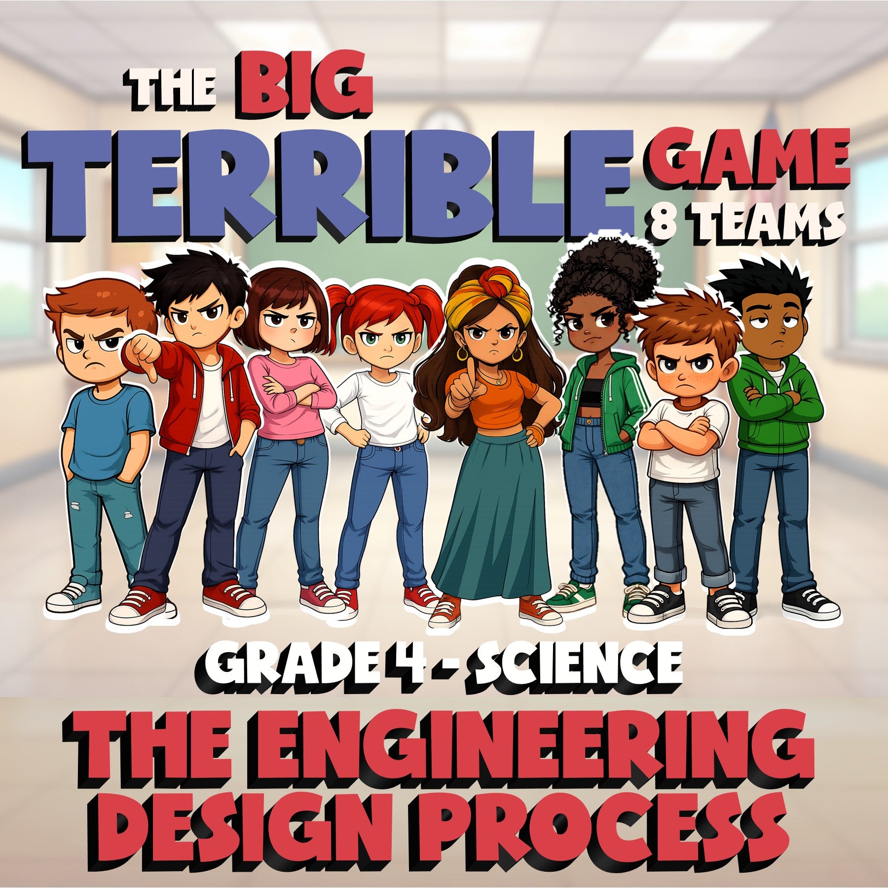The Engineering Design Process BIG TERRIBLE GAME - Grade 4 Science Review