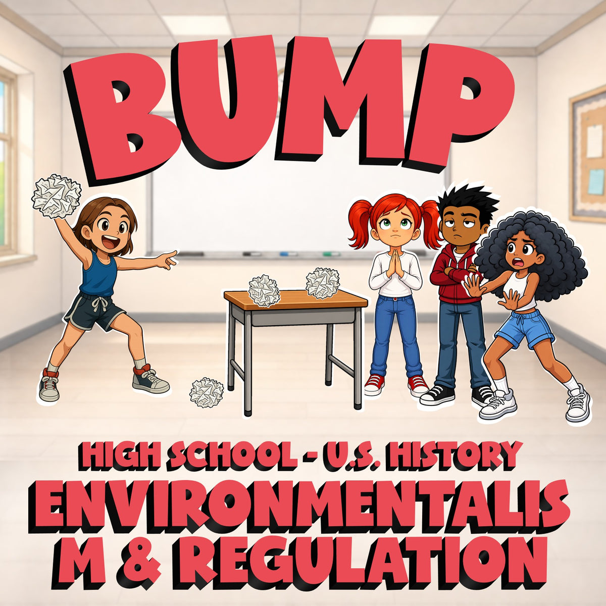 Environmentalism & Regulation BUMP U.S. History Game - No Prep Review Activity