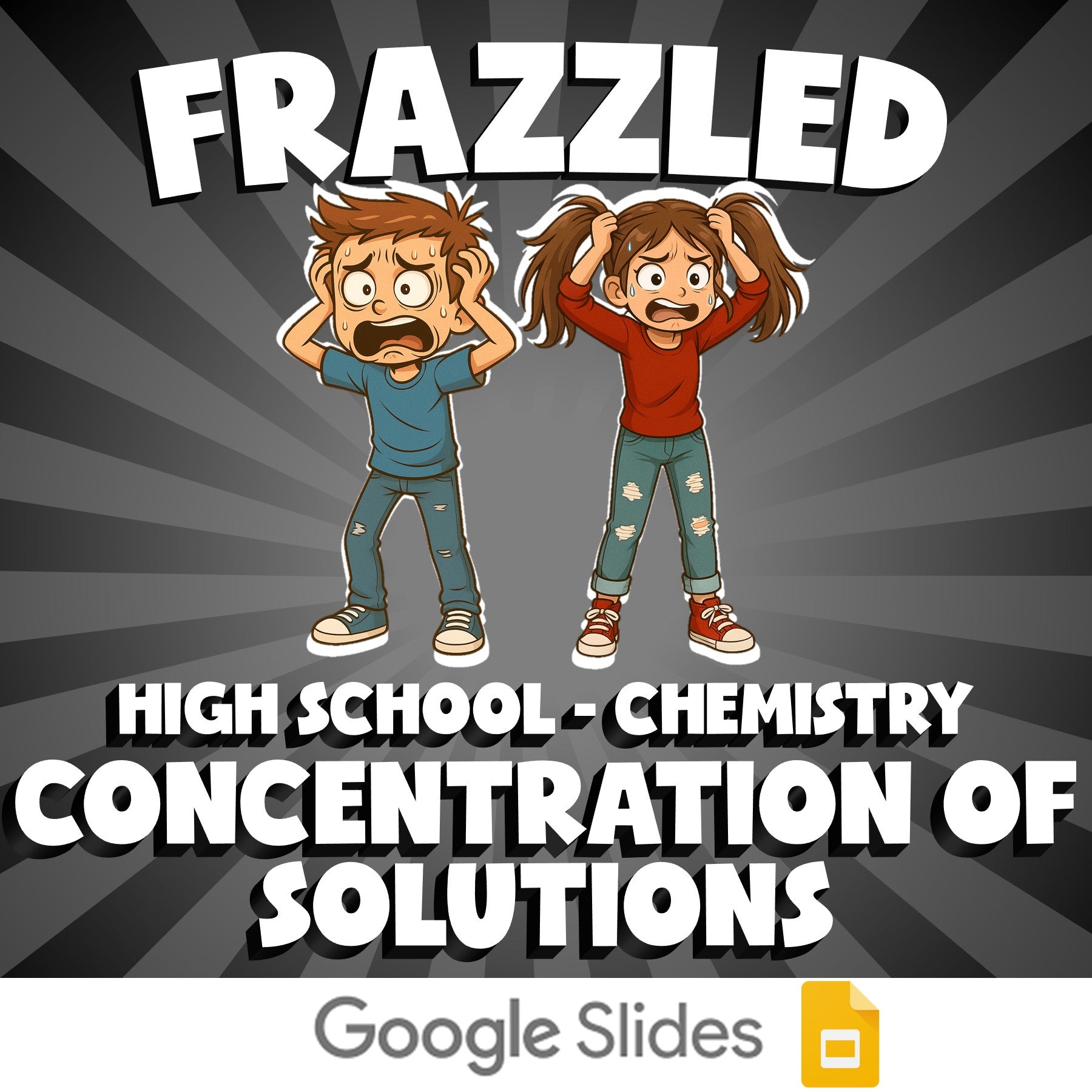 Concentration of Solutions FRAZZLED Science Game - No Prep Chemistry Review