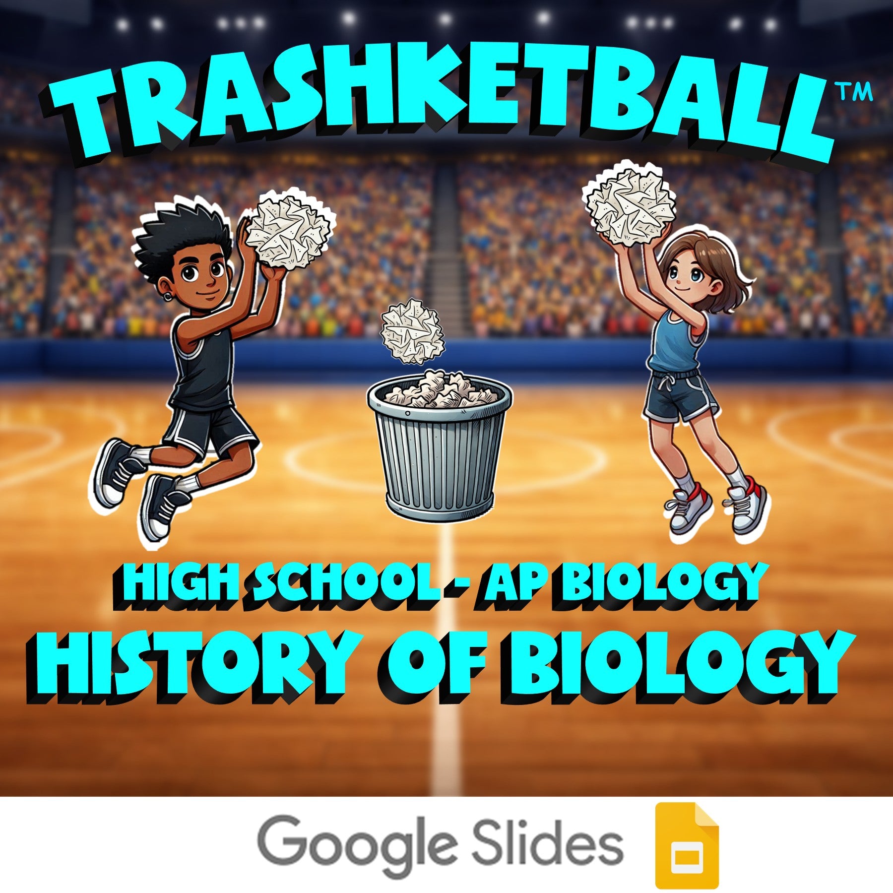 History of Biology TRASHKETBALL Science Game - No Prep AP Biology Review