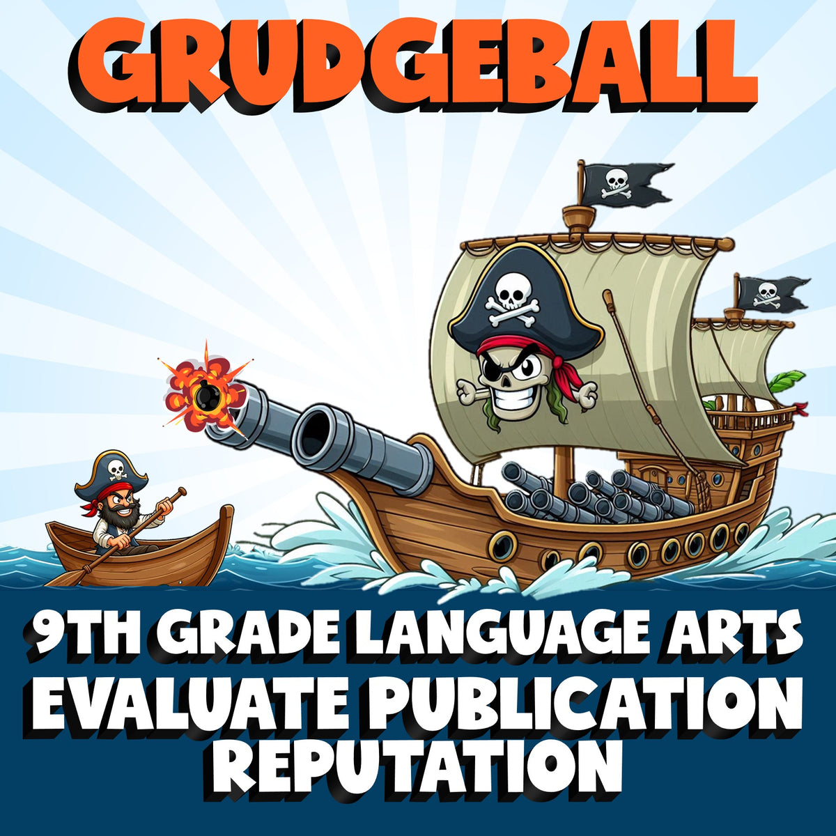 Evaluate Publication Reputation GRUDGEBALL ELA Game - No Prep Grade 9 Review