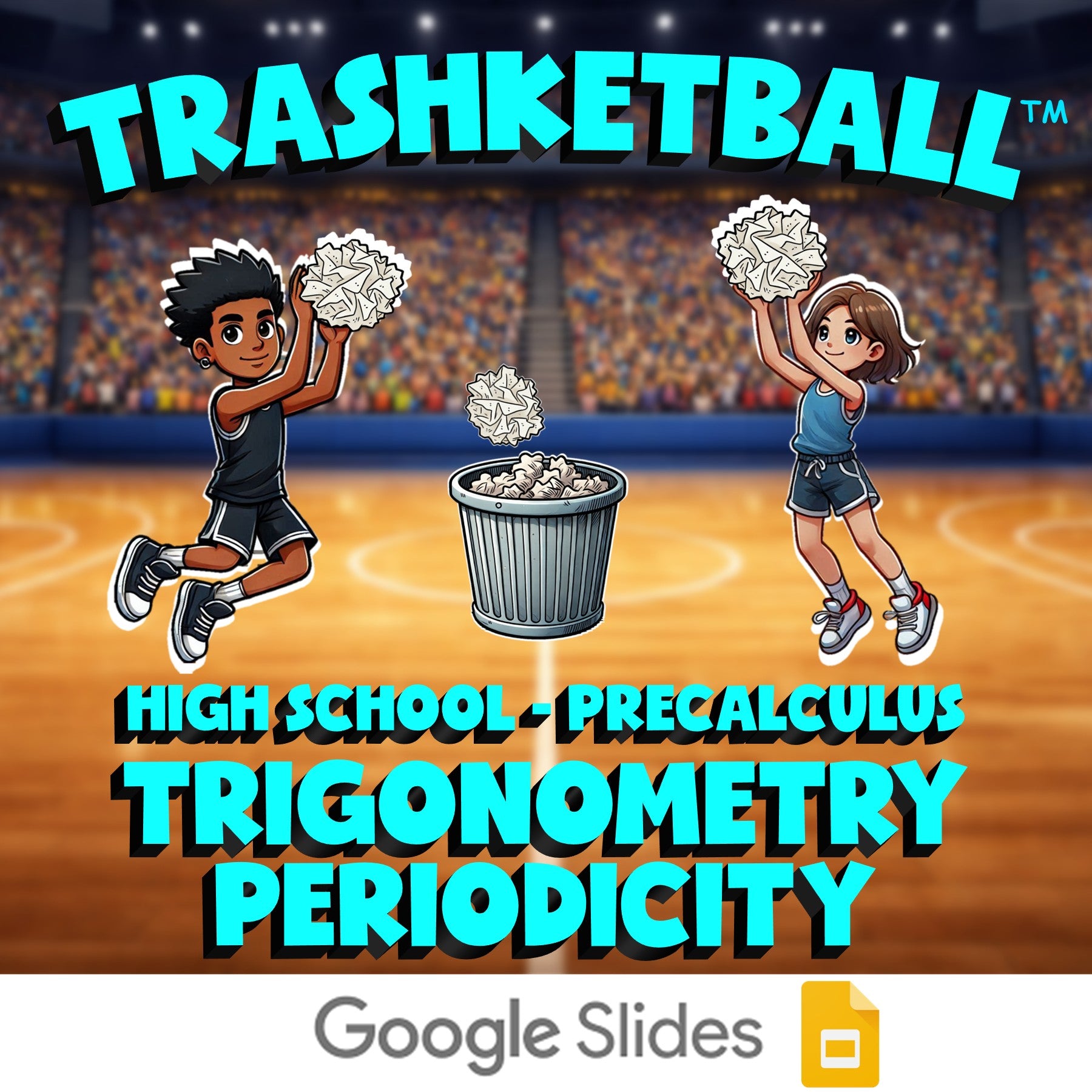 Trigonometry Periodicity TRASHKETBALL Math Game - No Prep PreCalculus Review