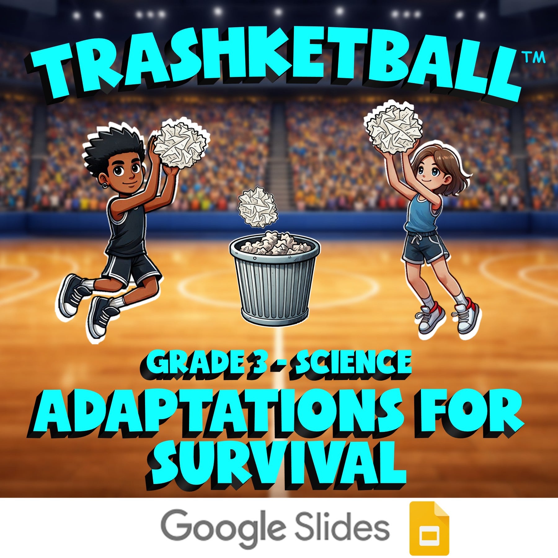 Adaptations for Survival TRASHKETBALL Science Game - No Prep Grade 3 Review