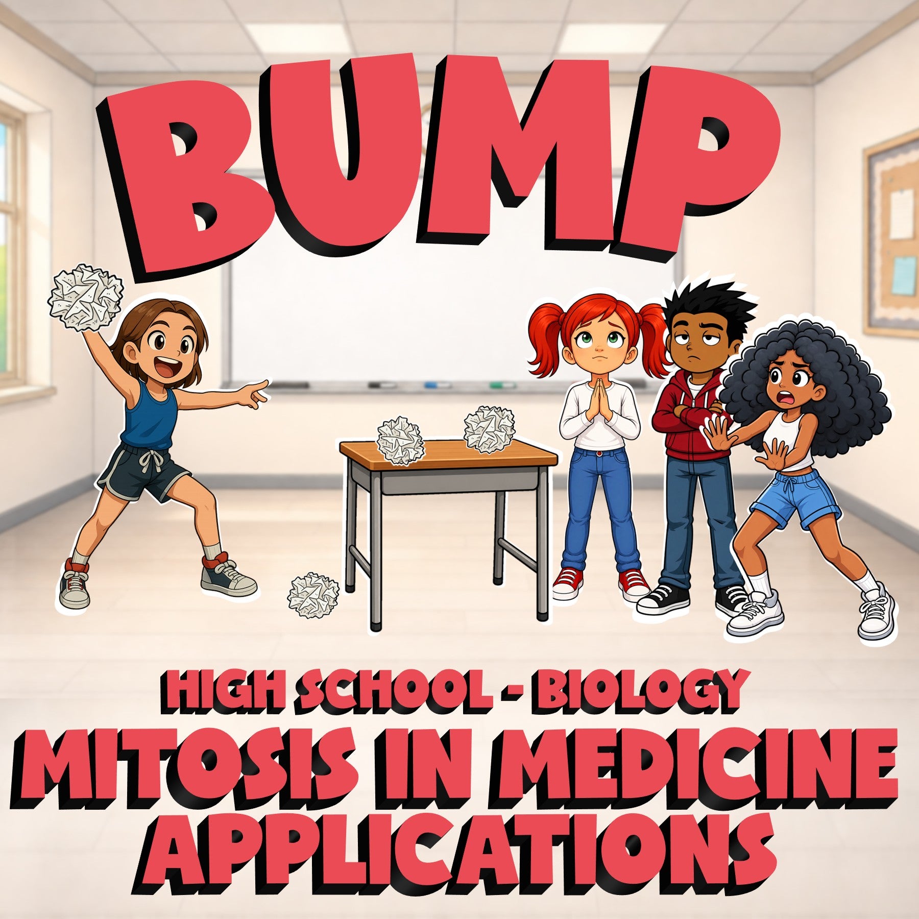Mitosis in Medicine Applications BUMP Science Game - No Prep Biology Review
