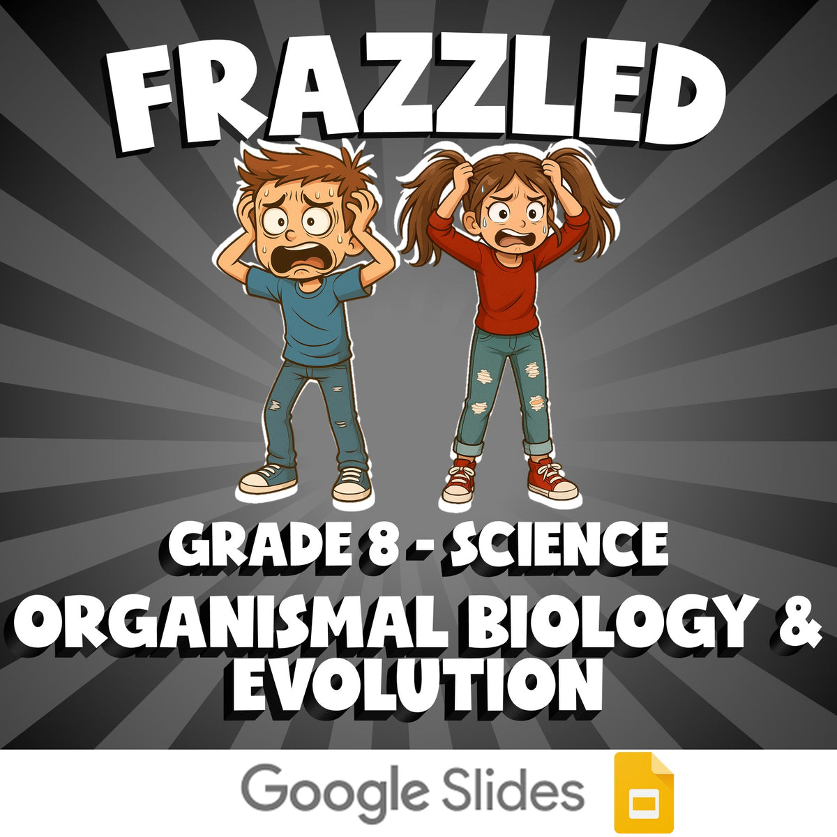 Organismal Biology & Evolution FRAZZLED Science Game - No Prep Grade 8 Review