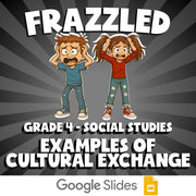 Examples of Cultural Exchange FRAZZLED Socials Game - No Prep Grade 4 Review