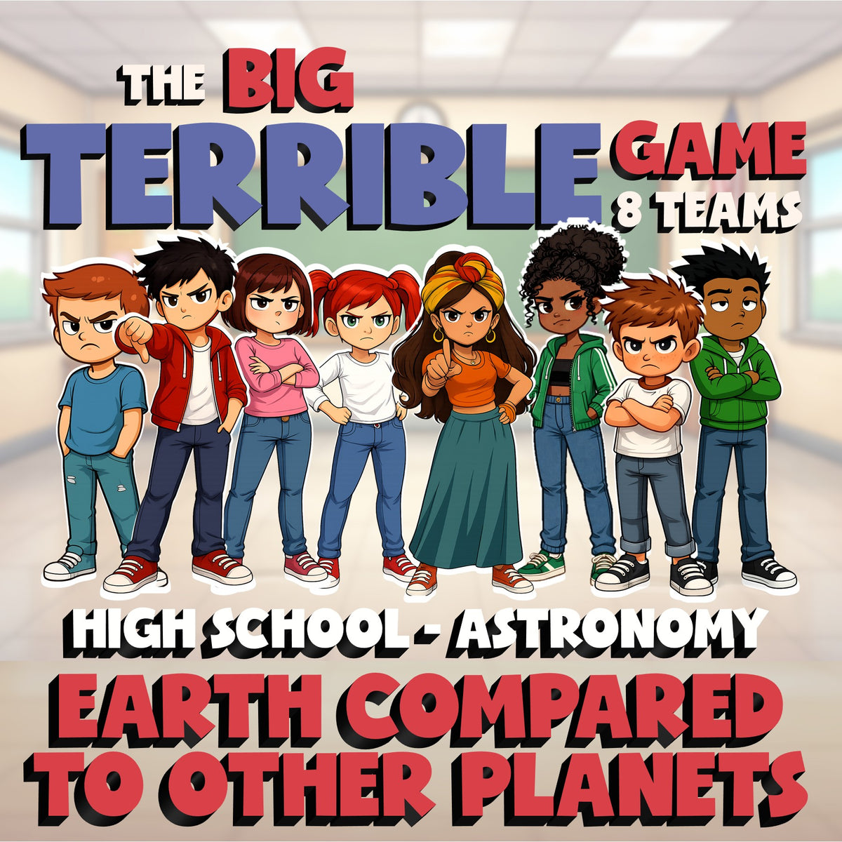 Earth Compared to Other Planets BIG TERRIBLE GAME - Astronomy Science Review