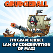 Law of Conservation of Mass GRUDGEBALL Science Game - No Prep Grade 7 Review