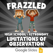 Limitations of Observation FRAZZLED Science Game - No Prep Astronomy Review