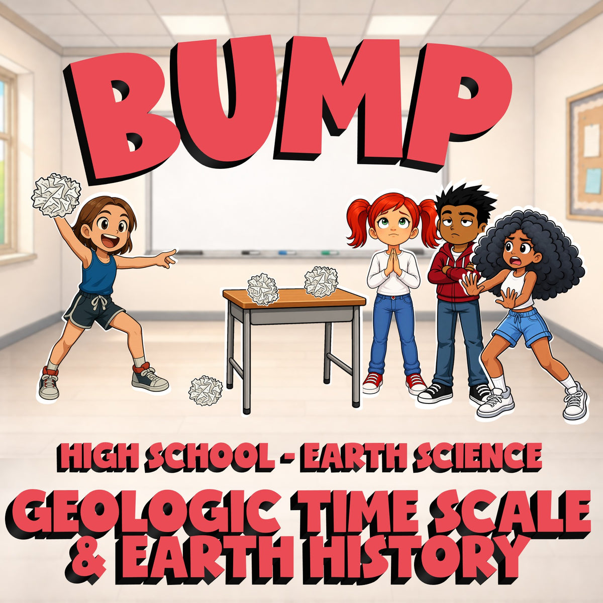 Geologic Time Scale & Earth History BUMP Game - No Prep Earth Science Review