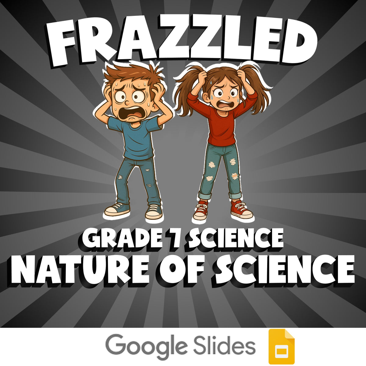 Nature of Science FRAZZLED Science Game - No Prep Grade 7 Review Activity