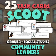 Community Leaders SCOOT TASK CARDS Socials Game - No Prep Grade 3 Review