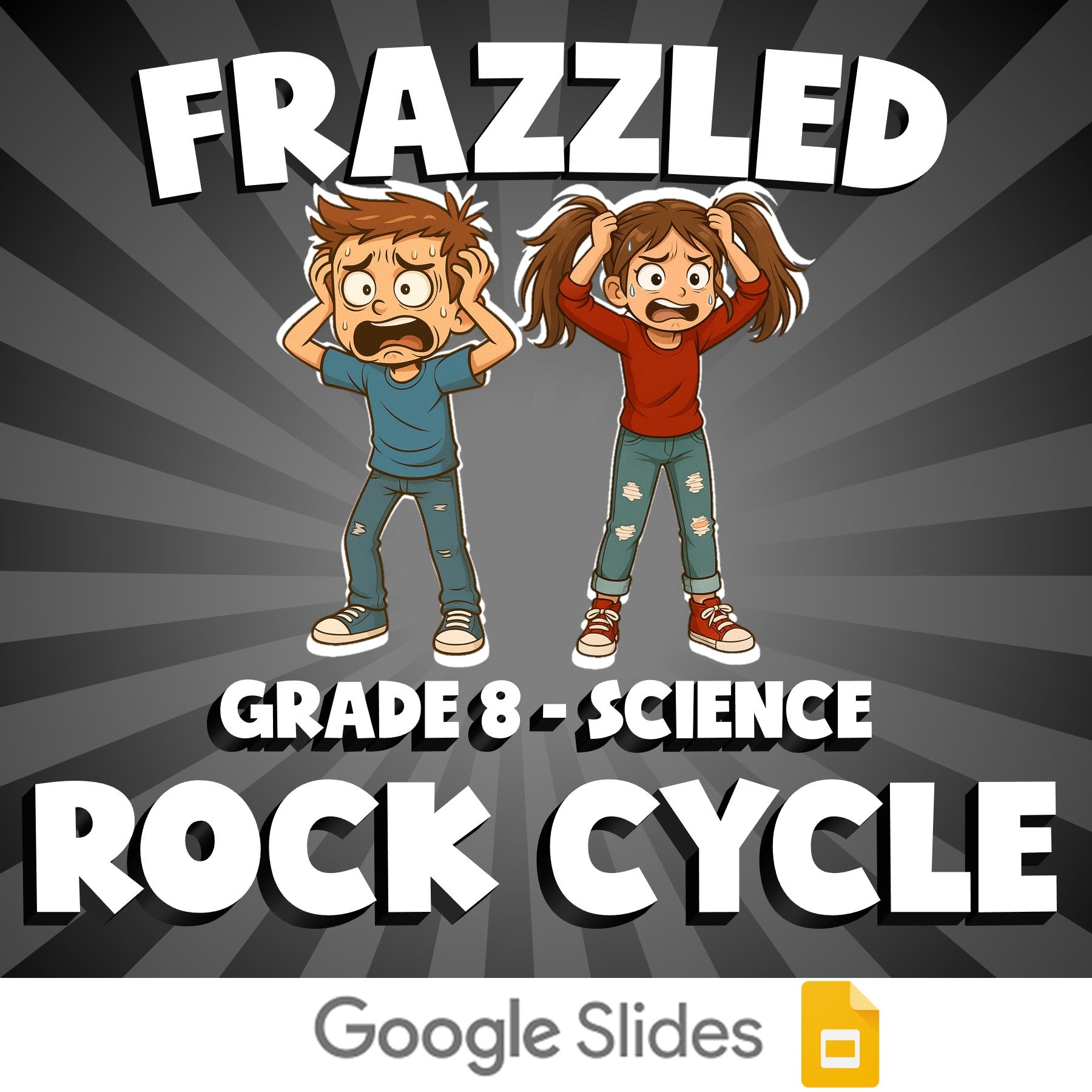 Rock Cycle FRAZZLED Science Game - No Prep Grade 8 Review Activity