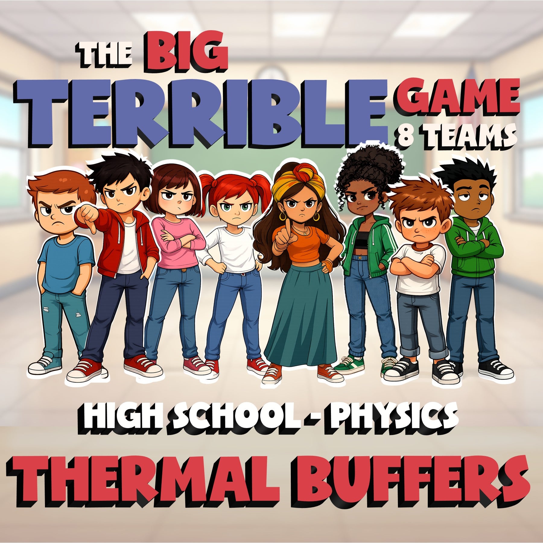 Thermal Buffers BIG TERRIBLE GAME - No Prep Physics Science Review Activity