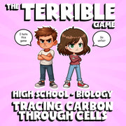Tracing Carbon Through Cells THE TERRIBLE GAME - No Prep Biology Science Review