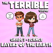 Layers of the Earth THE TERRIBLE GAME - No Prep Grade 5 Science Review Activity
