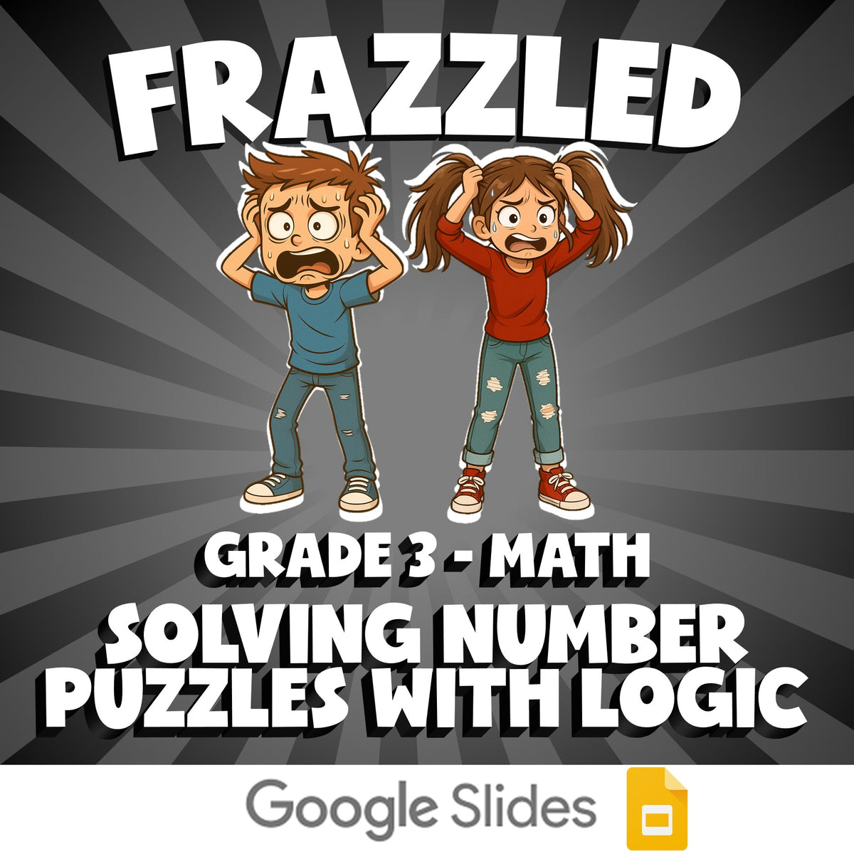Solving Number Puzzles with Logic FRAZZLED Math Game - No Prep Grade 3 Review