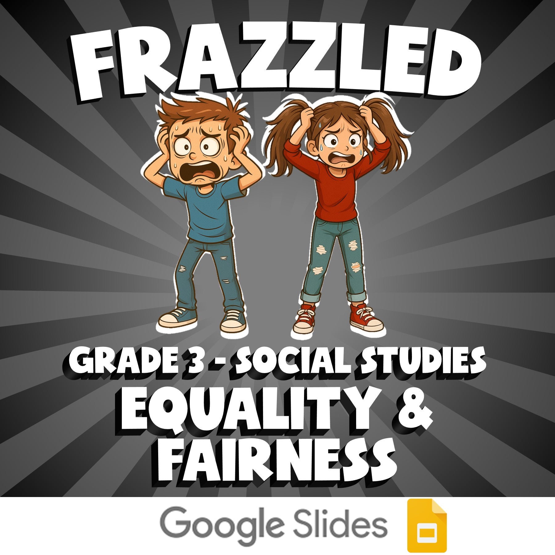Equality & Fairness FRAZZLED Socials Game - No Prep Grade 3 Review Activity