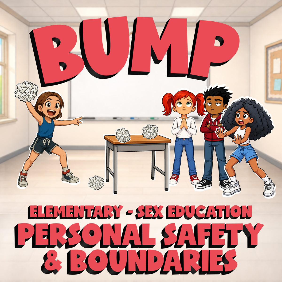 Personal Safety & Boundaries BUMP Game - No Prep Elementary Sex Education Review