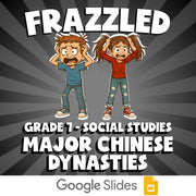 Major Chinese Dynasties FRAZZLED Socials Game - No Prep Grade 7 Review Activity