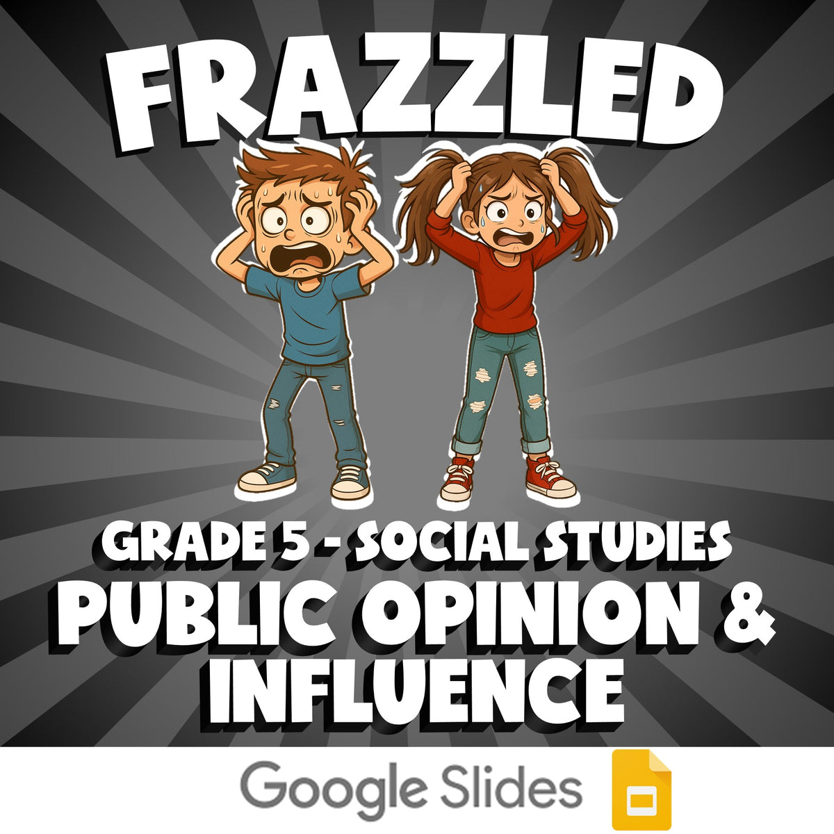 Public Opinion & Influence FRAZZLED Socials Game - No Prep Grade 5 Review