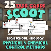 Physical & Chemical Control Methods SCOOT TASK CARDS Science Game - Biology
