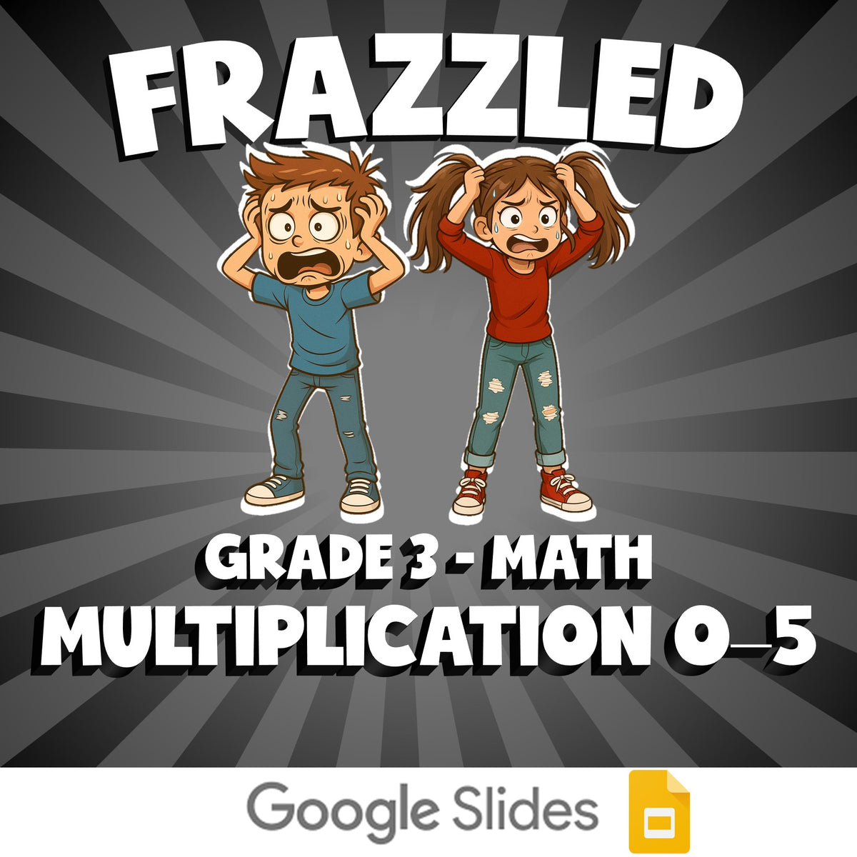 Multiplication 0–5 FRAZZLED Math Game - No Prep Grade 3 Review Activity