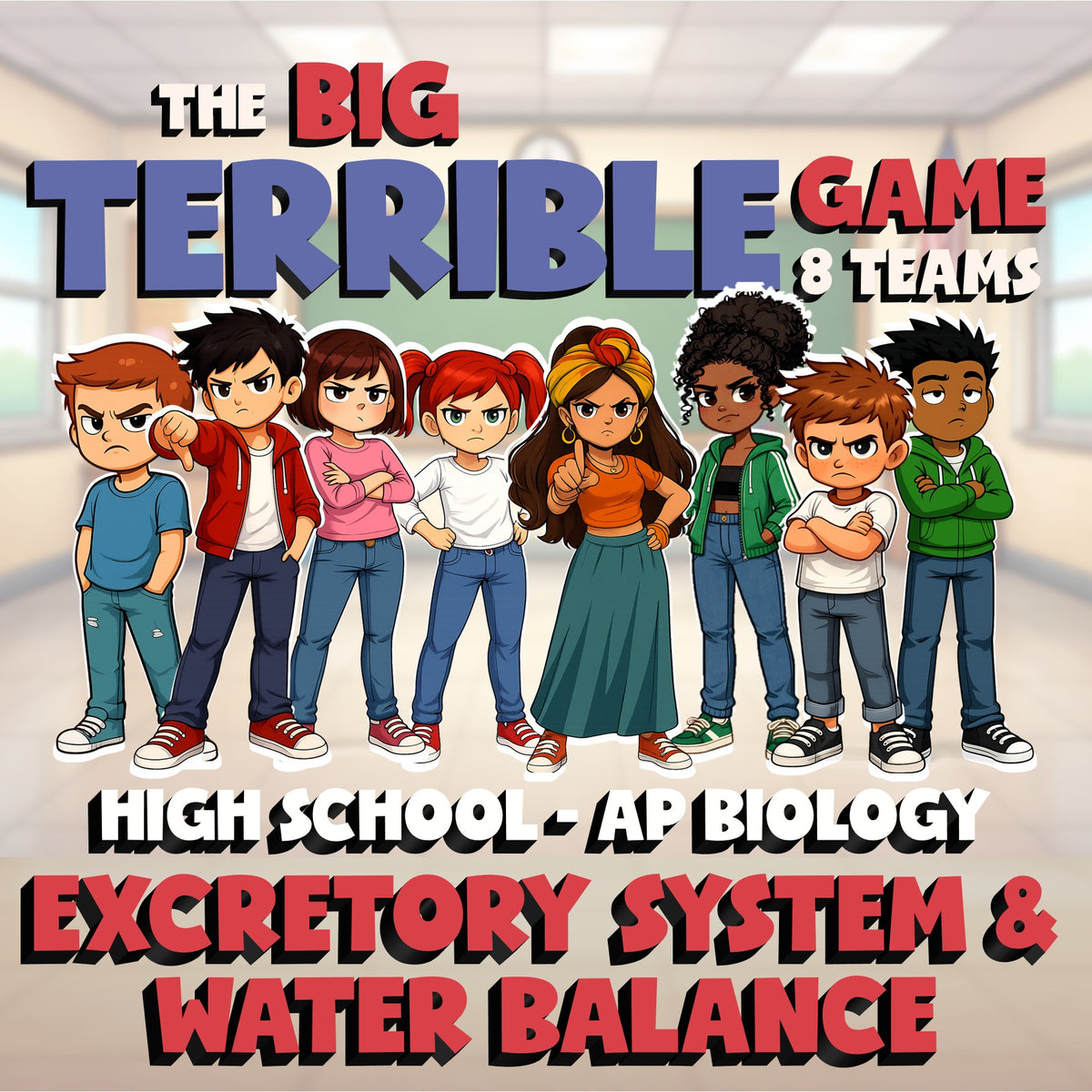Excretory System & Water Balance BIG TERRIBLE GAME - AP Biology Science Review