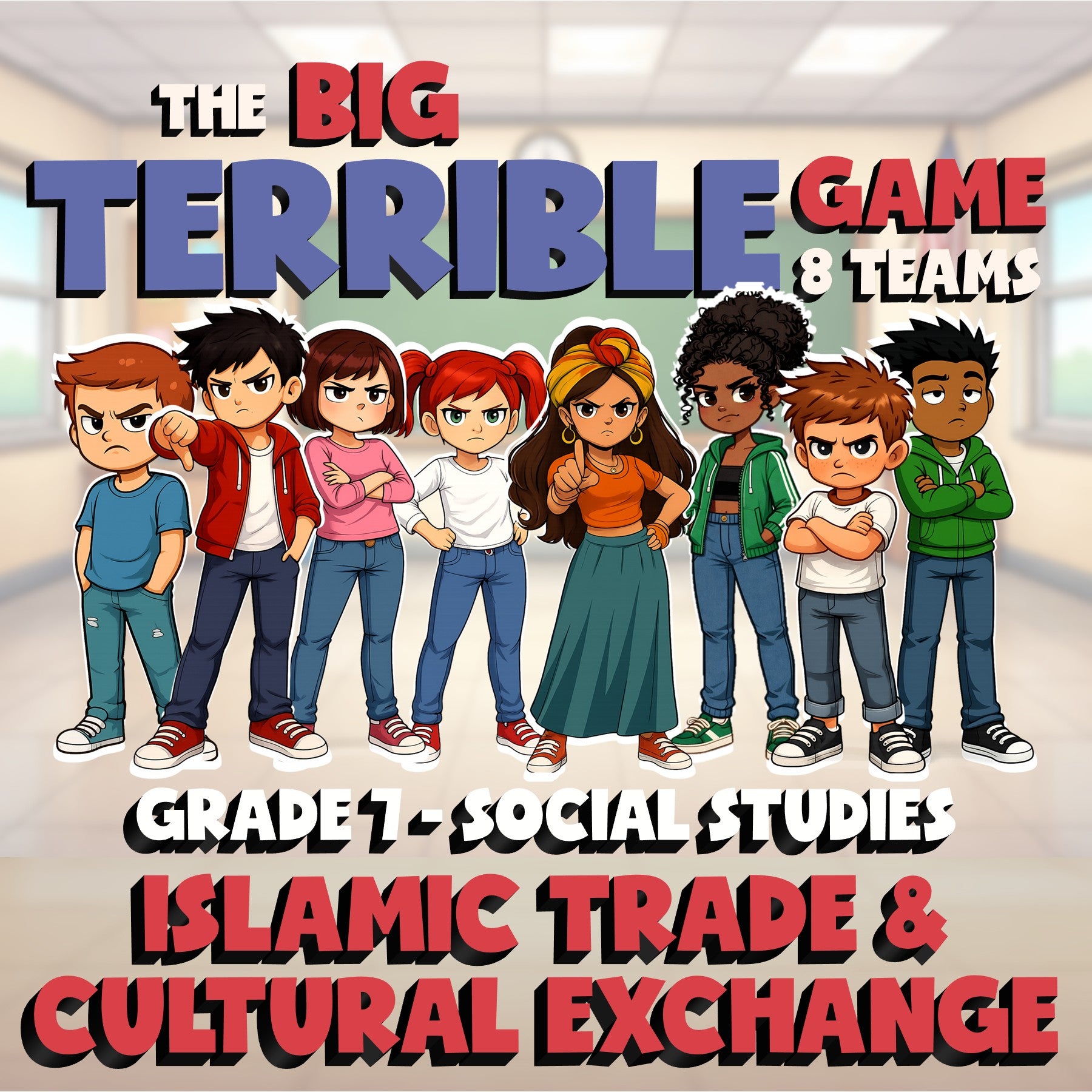 Islamic Trade & Cultural Exchange BIG TERRIBLE GAME - Grade 7 Socials Review