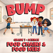 Food Chains & Food Webs BUMP Science Game - No Prep Grade 7 Review Activity
