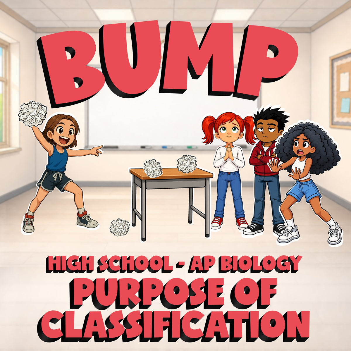 Purpose of Classification BUMP Science Game - No Prep AP Biology Review Activity