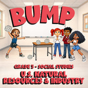 U.S. Natural Resources & Industry BUMP Socials Game - No Prep Grade 5 Review