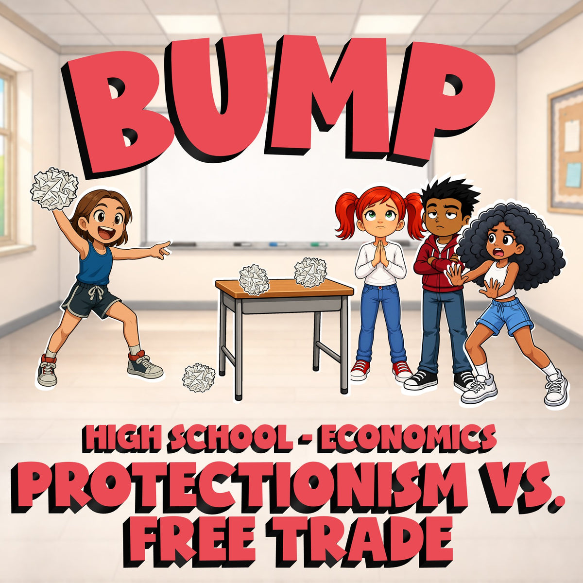 Protectionism vs. Free Trade BUMP Economics Game - No Prep Review Activity