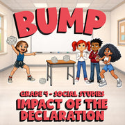Impact of the Declaration BUMP Socials Game - No Prep Grade 4 Review Activity