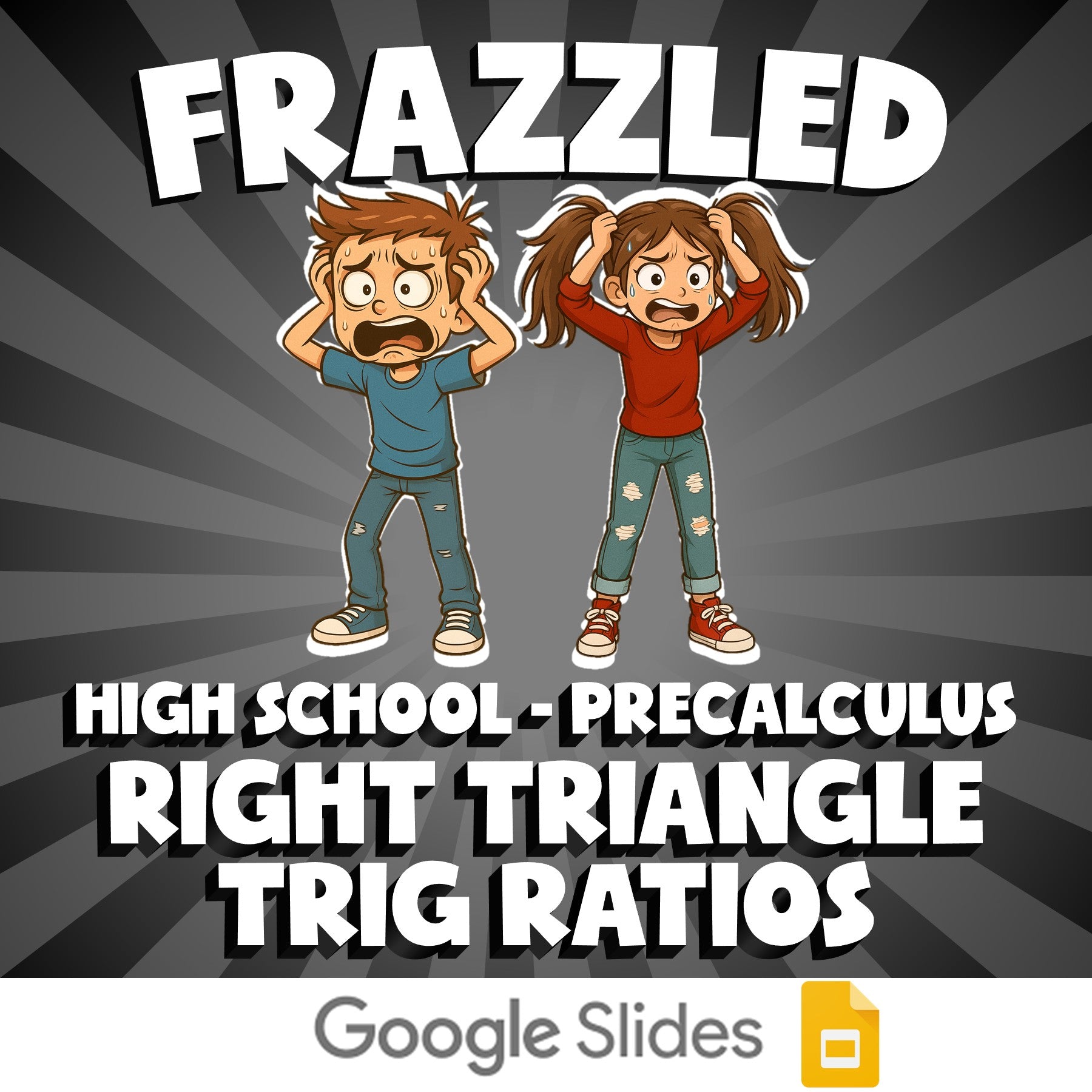 Right Triangle Trig Ratios FRAZZLED Math Game - No Prep PreCalculus Review