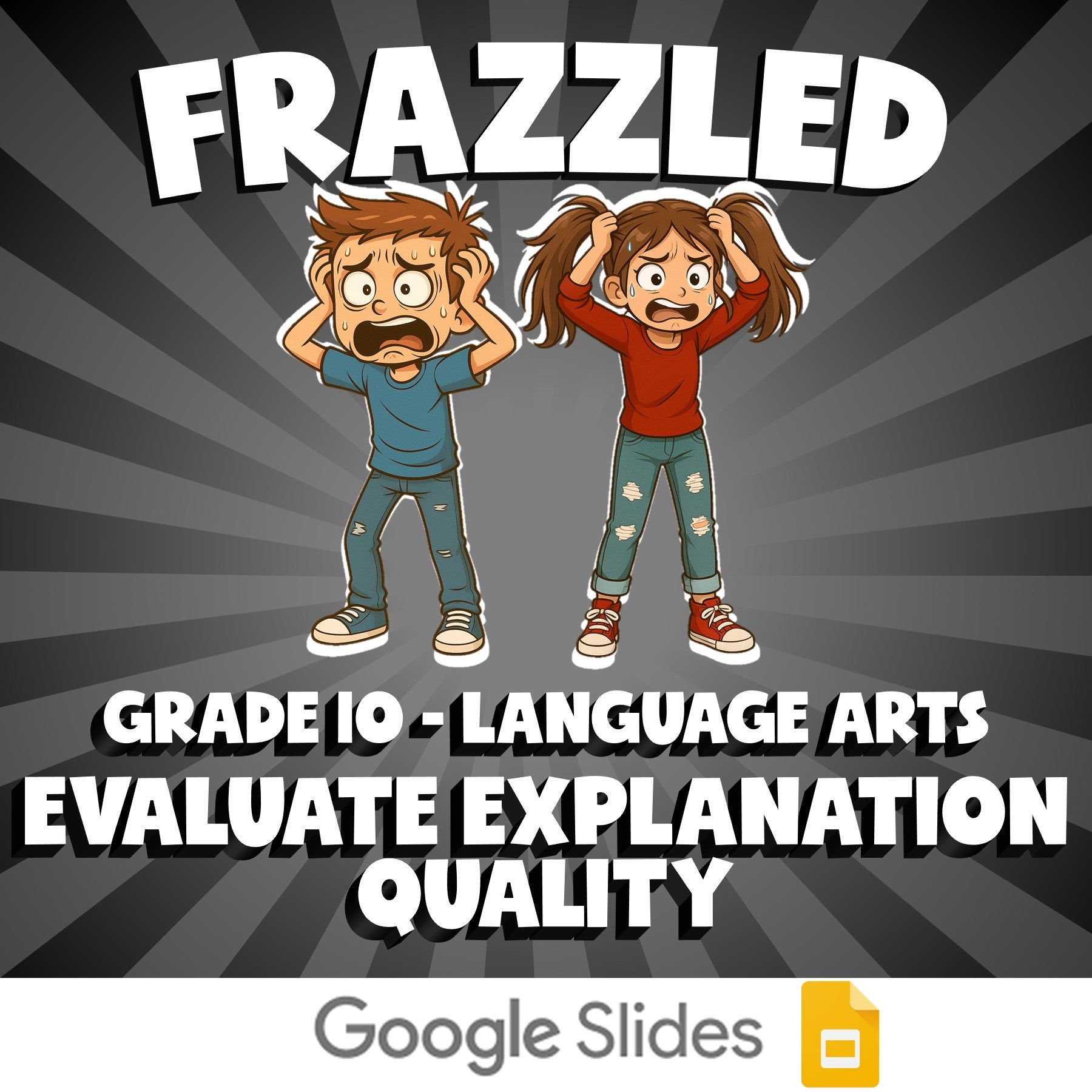 Evaluate Explanation Quality FRAZZLED ELA Game - No Prep Grade 10 Review