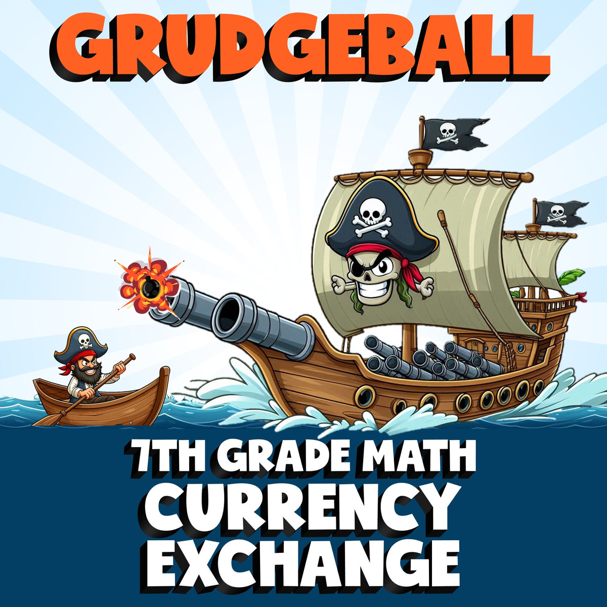 Currency Exchange GRUDGEBALL Math Game - No Prep Grade 7 Review Activity