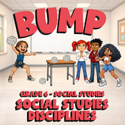 Social Studies Disciplines BUMP Socials Game - No Prep Grade 6 Review Activity
