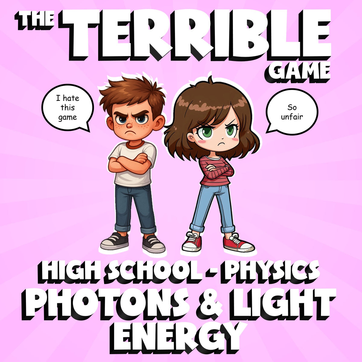 Photons & Light Energy THE TERRIBLE GAME - No Prep Physics Science Review
