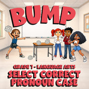 Select Correct Pronoun Case BUMP ELA Game - No Prep Grade 7 Review Activity