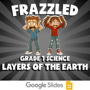 Layers of the Earth FRAZZLED Science Game - No Prep Grade 7 Review Activity